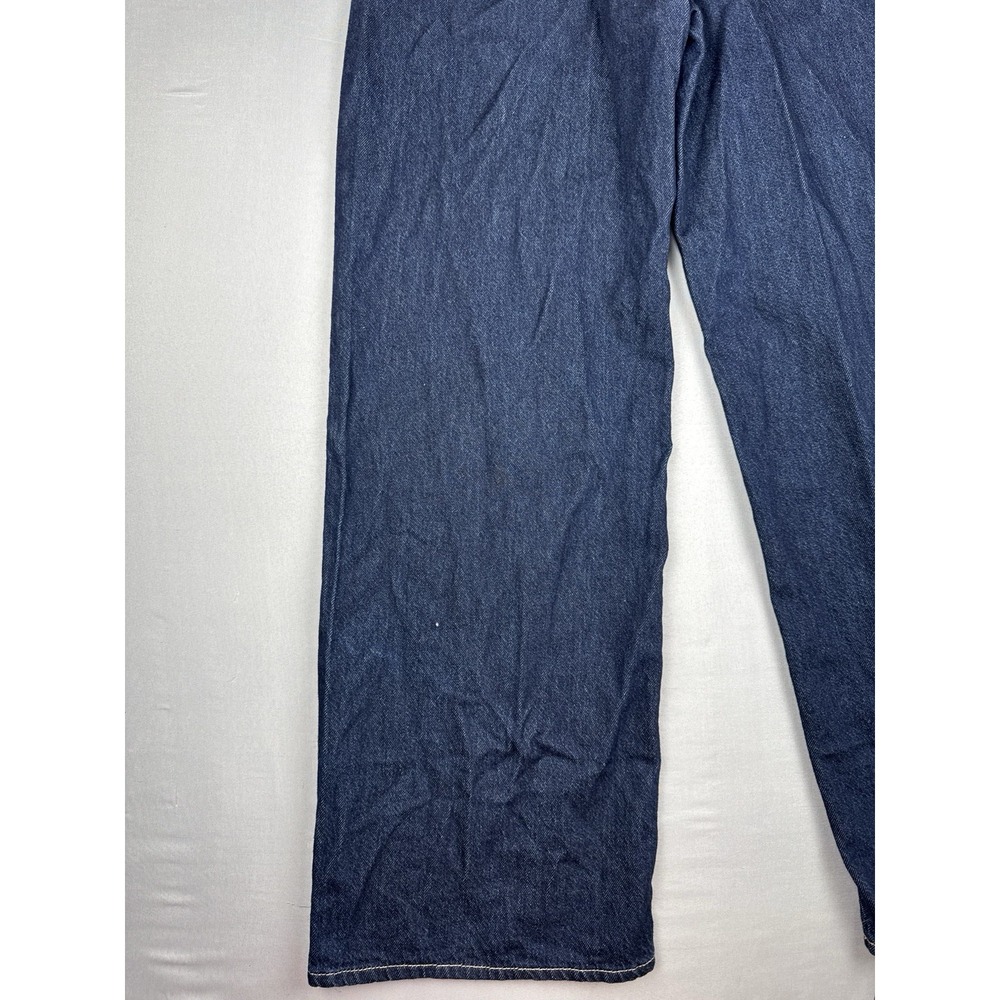 Levi's Cinch Baggy Wide Leg Jeans Dark Wash Denim 24x31 Relaxed High Rise - Picture 7 of 15